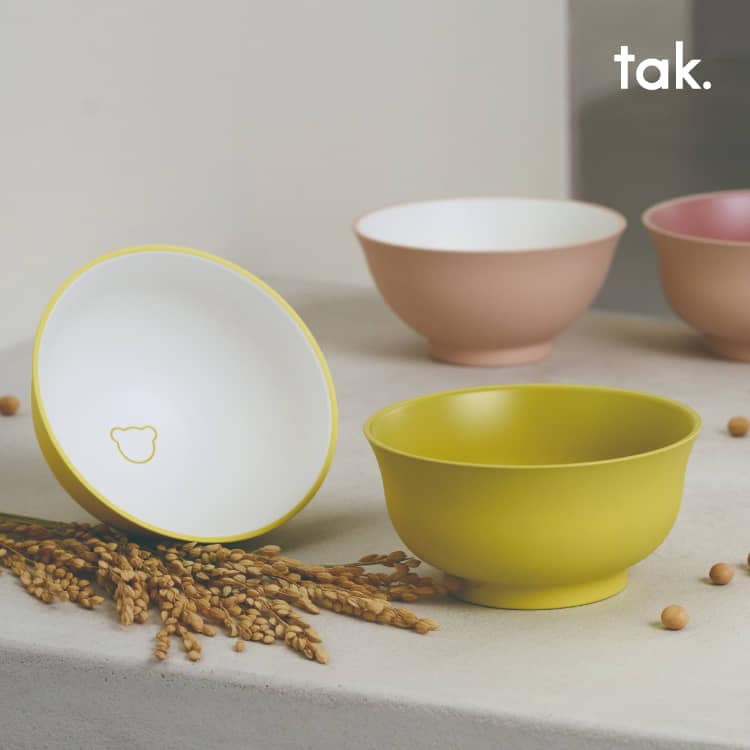 子ども用食器3点セット tak KIDS DISH gift box gohanwan shiruwan