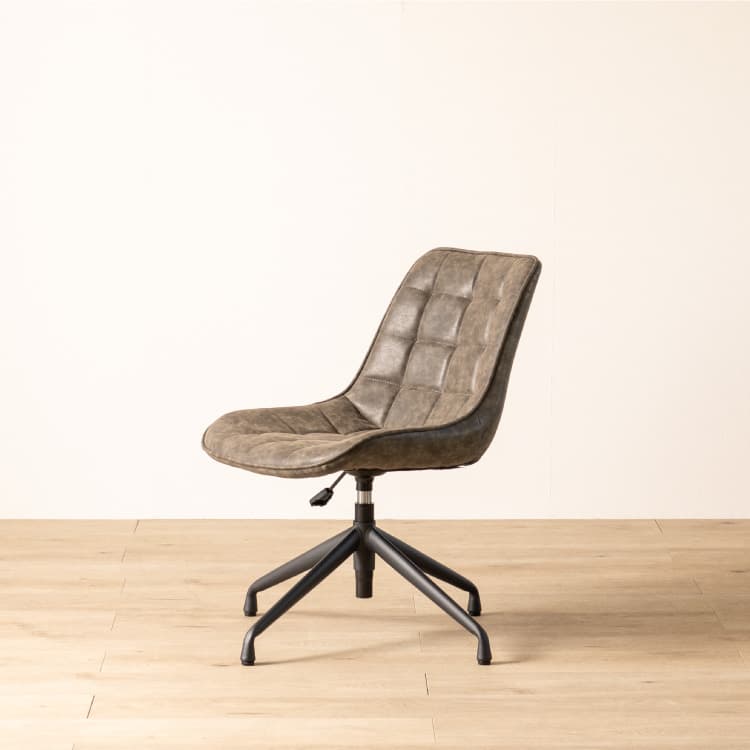 楡木収納付き回転椅子 楡木収納付き回転椅子B