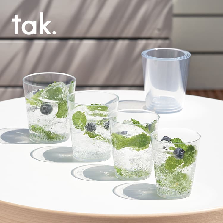樹脂コップセット tak. FIT DISH tumbler タック フィットディッシュ