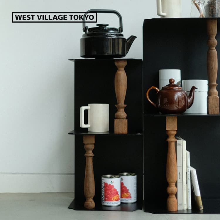 クリア塗装アカシアのシンプルシェルフ 木のぬくもり 棚 収納 家具