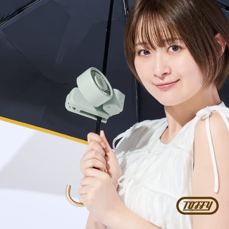 クリップファン Toffy マグネット＆クリップファン HFN10 携帯扇風機