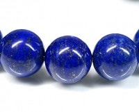 ラピスラズリ ブレスレット（無着色・無処理） 12mm玉 No.34 最高級【プレミアム】 |ブレスレット|ラピスラズリ（瑠璃）