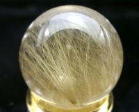 ゴールドルチル ブレスレット 6mm玉 No.1  [ 画像現物・一点物 ]  |ブレスレット|ゴールドルチルクォーツ