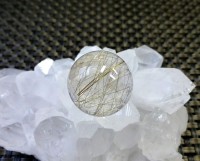 ゴールドルチル ブレスレット 6mm玉 No.2  [ 画像現物・一点物 ]  |ブレスレット|ゴールドルチルクォーツ