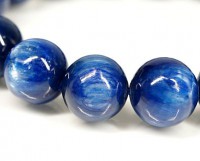 カイヤナイト (タンザニア産) 　ブレスレット 8mm玉 No.10 最高級【プレミアム】|ブレスレット|カイヤナイト・カヤナイト