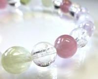 【癒し・恋愛】マダガスカル産 ローズクォーツ&クンツァイトブレスレット|マダガスカル産|ローズクォーツ