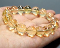 シトリン ブレスレット 14mm玉 No.17|ブレスレット|シトリン（黄水晶）