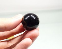 黒水晶（モリオン） 丸玉置物 25〜27mm玉 （EARTHIST 台座付き）|原石・その他|黒水晶（モリオン・カンゴーム）