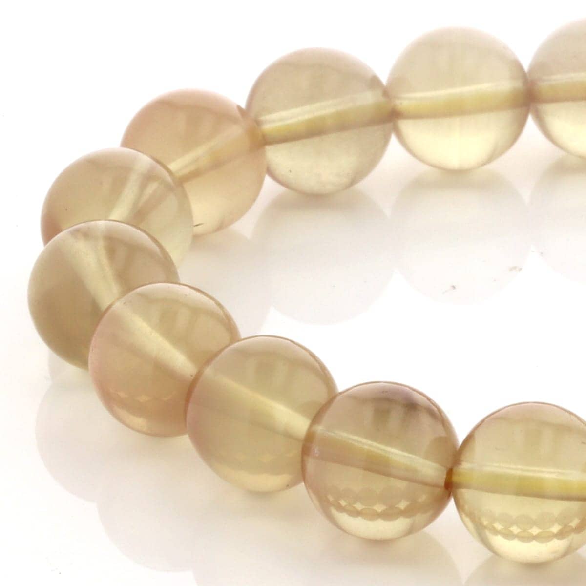 アンデシン （レッドゴールド）ブレスレット 10mm玉 No.42 最高級（5A）  [ 画像現物・一点物 ]  |ゴールドアンデシン|アンデシン