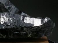 黒水晶 （モリオン） 原石　（木製台座付き） No.61|原石・その他|黒水晶（モリオン・カンゴーム）