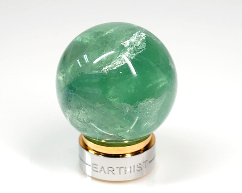 グリーン フローライト 台座付き