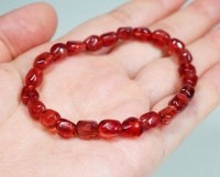 アンデシン イレギュラー ブレスレット No.12 最高級5A|レッドアンデシン|アンデシン