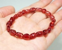 アンデシン イレギュラー ブレスレット No.15 最高級5A|レッドアンデシン|アンデシン