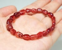 アンデシン イレギュラー ブレスレット No.16 最高級5A |レッドアンデシン|アンデシン