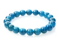 ブルーアパタイト ブレスレット 10mm玉 No.30 最高級（5A）|ブレスレット|アパタイト