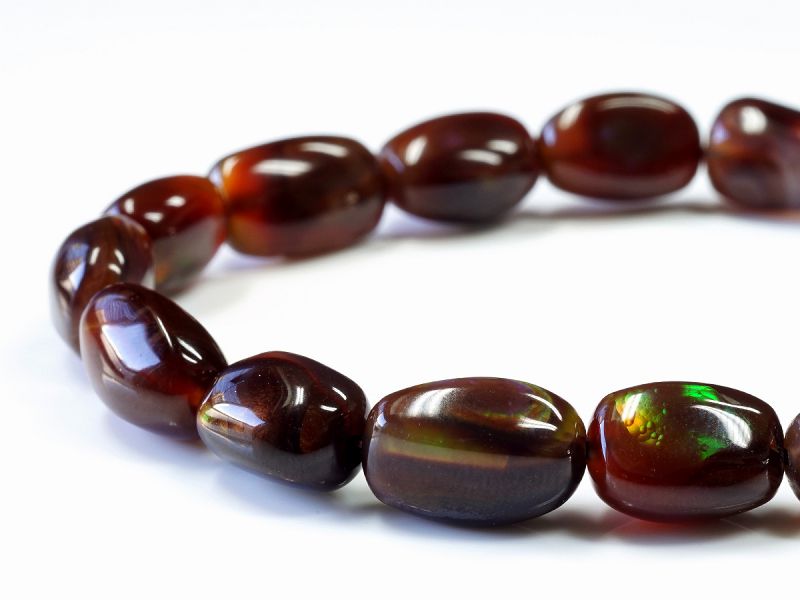 ファイヤーアゲート イレギュラーブレスレット No.7 最高級（5A）｜最