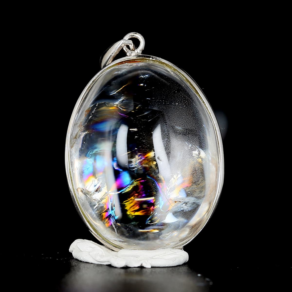 レインボー水晶 （アイリスクォーツ）ペンダントトップ No.3 ｜最高級