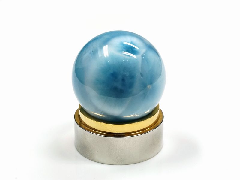 ラリマー 丸玉 29mm玉 No.7 天然無処理 ラリマー 丸玉 16.7mm-6.9g