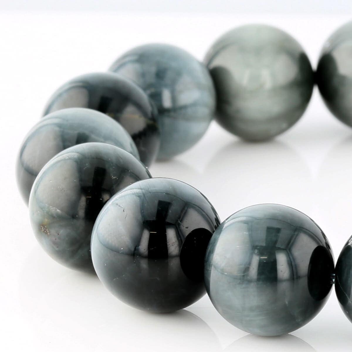 グレータイガーアイ （イーグルアイ） ブレスレット 14mm玉 No.25 最