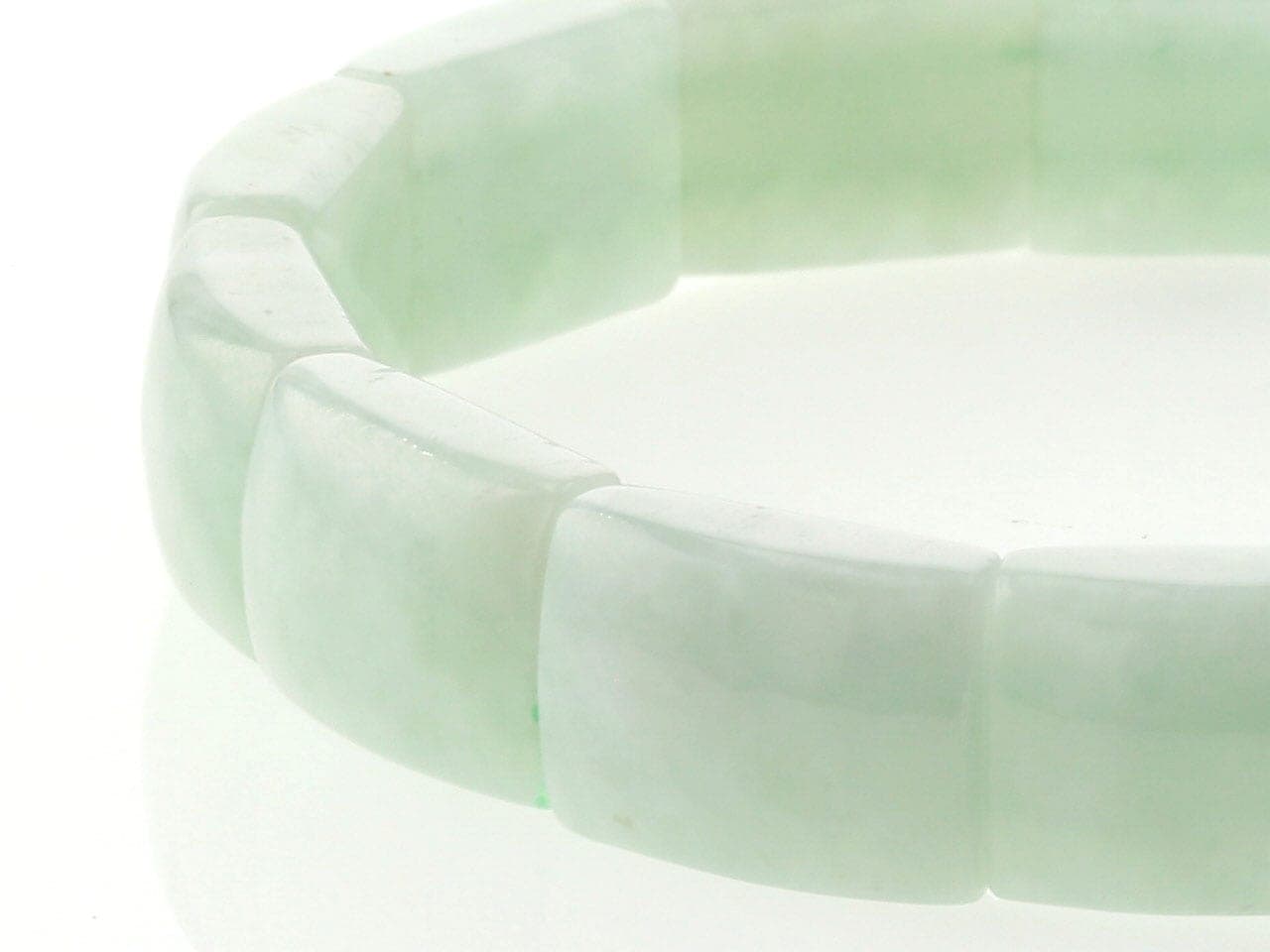 翡翠(ひすい) バングル ブレスレット No.68 + ルビー6mm 2玉