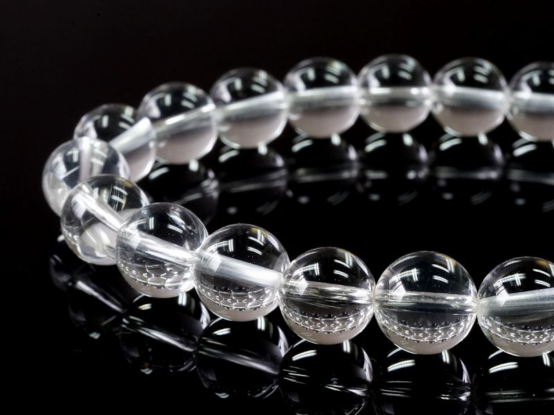 ヒマラヤ水晶 （パキスタン産） ブレスレット 9.5mm玉 No.7｜最