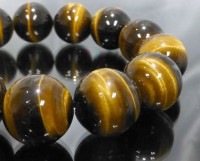 タイガーアイ ブレスレット 18mm玉 最高級（5A）|イエロータイガーアイ|タイガーアイ（虎目石）総合