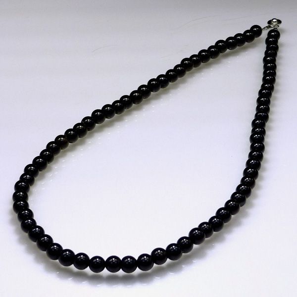 黒水晶ネックレス 10mm玉