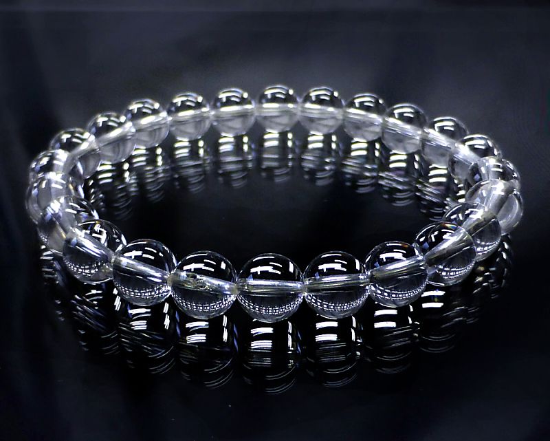天然水晶 ブレスレット 8mm玉 最高級（5A）｜最高級パワーストーン販売