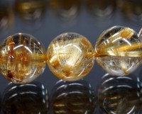 タイチンルチル ブレスレット 15mm玉 No.23|ブレスレット|タイチンルチルクォーツ