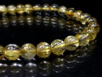 ゴールドルチル （スモーキー）ブレスレット 11mm玉 No.66  [ 画像現物・一点物 ]  |ブレスレット|ゴールドルチルクォーツ