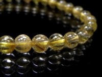 ゴールドルチル ブレスレット 9.5mm玉 No.62  [ 画像現物・一点物 ]  |ブレスレット|ゴールドルチルクォーツ