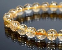 最高級（5A） ゴールドルチル （スモーキー）ブレスレット 12.5mm玉 No.71  [ 画像現物・一点物 ]  |ゴールドルチルクォーツ
