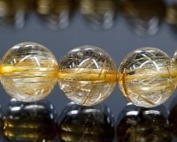 ゴールドルチル ブレスレット 12.5mm玉 No.7 最高級（5A） |ブレスレット|ゴールドルチルクォーツ