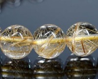 ゴールドルチル ブレスレット 9.5mm玉 No.8 |ブレスレット|ゴールドルチルクォーツ