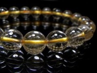 ゴールドルチル ブレスレット 10mm玉 No.63  [ 画像現物・一点物 ]  |ブレスレット|ゴールドルチルクォーツ