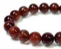 レッドルチル ブレスレット 11mm玉 No.21 最高級（5A）|9mm以上 大玉|レッドルチルクォーツ（赤針水晶）