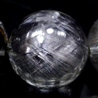 プラチナ放射ルチル ブレスレット 8mm玉 No.18 最高級（5A） |プラチナ放射ルチル|プラチナルチルクォーツ
