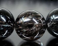 ブラックルチル （トルマリン）ブレスレット 8.5mm玉 No.48  [ 画像現物・一点物 ]  |ブレスレット|ブラックルチルクォーツ（黒針水晶）