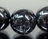 最高級【プレミアム】 ブラックルチル （二酸化チタン）ブレスレット 9mm玉 No.16  [ 画像現物・一点物 ]  |ブレスレット|ブラックルチルクォーツ（黒針水晶）