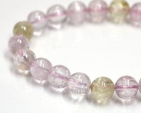 クンツァイト （マルチカラー）ブレスレット 8.5mm玉 No.23 最高級（5A）|ブレスレット|クンツァイト