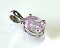 クンツァイト ペンダント （シルバー925） オーバル型|ペンダントトップ|クンツァイト