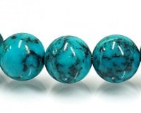 ターコイズ ブレスレット（USA産) 12mm玉 No.18 |ブレスレット|ターコイズ（トルコ石）