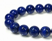 ラピスラズリ（瑠璃） ブレスレット 12mm玉 No.18|ラピスラズリ（瑠璃）