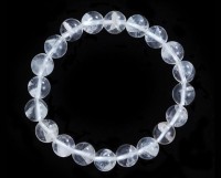 ホワイトピラミッドファントム ブレスレット 6.5mm玉 No.36 最高級（5A）|ブレスレット|ホワイトファントムクォーツ