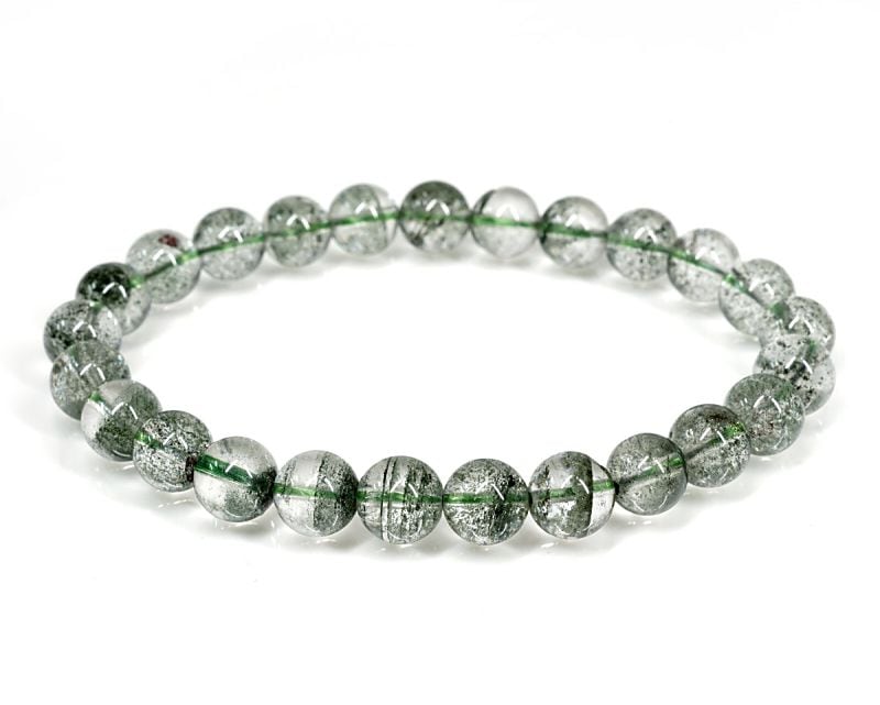グリーンファントムクォーツ ブレスレット 8mm玉 No.2 最高級（5A）