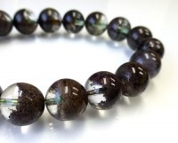 ガーデンクォーツ ブレスレット 11.5mm玉 No.35 最高級（5A）|庭園水晶11mm玉ブレスレット|ガーデンクォーツ（庭園水晶）