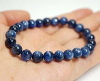 カイヤナイト (タンザニア産) 　ブレスレット 6mm玉 No.6 最高級【プレミアム】|ブレスレット|カイヤナイト・カヤナイト