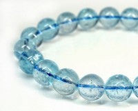 最高級【プレミアム】 ブルートパーズ ブレスレット 10mm玉 No.11  [ 画像現物・一点物 ]  |ブルートパーズ|トパーズ