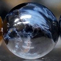 ブルーピーターサイト 丸玉置物 台座付き 36mm玉 No.1|ブレスレット|ピーターサイト