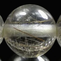 シルバールチル ブレスレット 7.5mm玉 No.8|シルバールチル（銀針水晶）